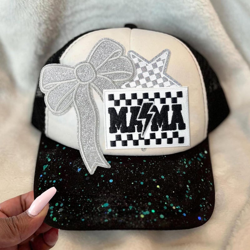 CY Iron On Patches Glitter 5Pcs Sweatshirt Side Bow Embroidered Patch Cute Sequin Applique Sew On Fabric Shiny DIY Decorative Accessories Lovely for Girls Women Clothes Backpacks Jackets,Silver - Image 3